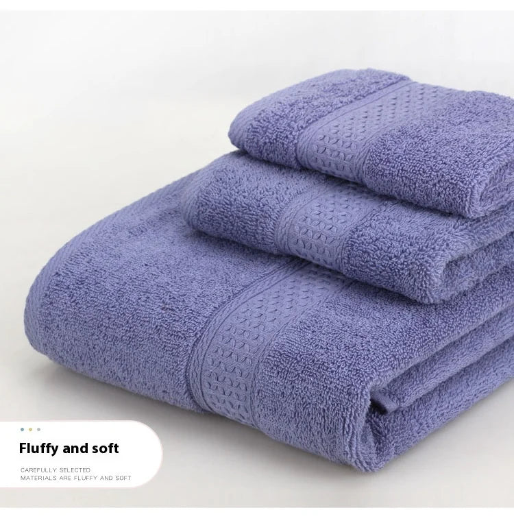 Pure Cotton Towel Long Staple Cotton 12 Color Thick Enlarged Absorbent Household Square Towel Embroidered All Cotton Towel