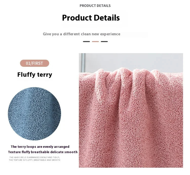 Pure Cotton Towel Long Staple Cotton 12 Color Thick Enlarged Absorbent Household Square Towel Embroidered All Cotton Towel