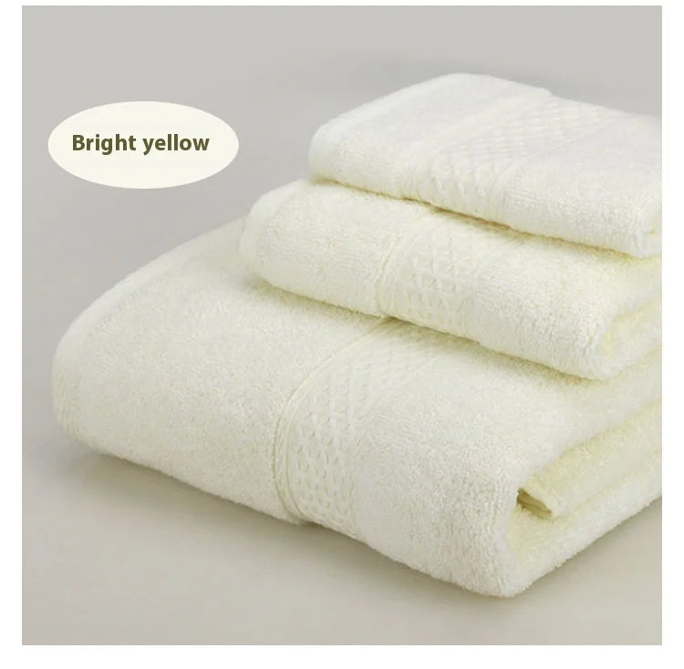 Pure Cotton Towel Long Staple Cotton 12 Color Thick Enlarged Absorbent Household Square Towel Embroidered All Cotton Towel