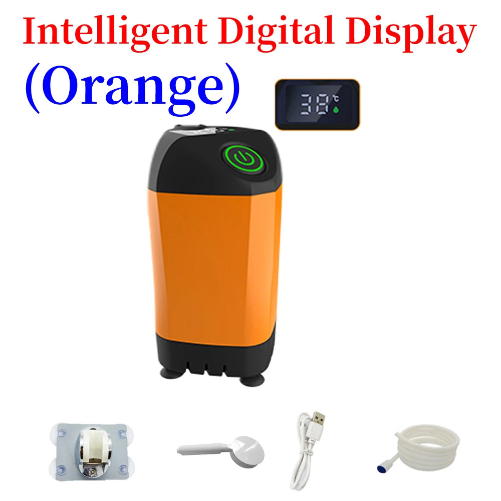 Outdoor Camping Shower Portable Electric Shower Pump Waterproof with Digital Display for Camping Hiking Travel Pet Watering