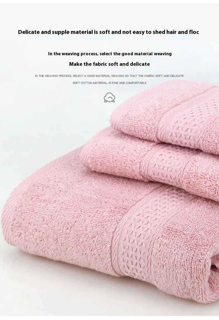 Pure Cotton Towel Long Staple Cotton 12 Color Thick Enlarged Absorbent Household Square Towel Embroidered All Cotton Towel