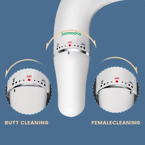 SAMODRA Ultra Slim Bidet Attachment for Toilet Seat - Dual Nozzle, Adjustable Water Pressure.