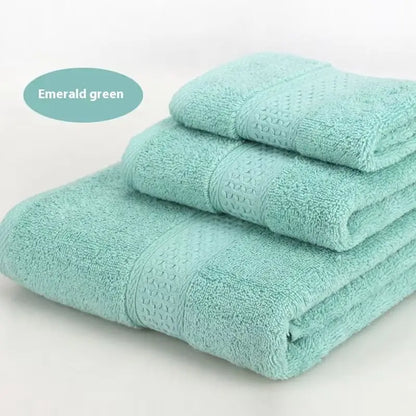 Pure Cotton Towel Long Staple Cotton 12 Color Thick Enlarged Absorbent Household Square Towel  Embroidered All Cotton Towel