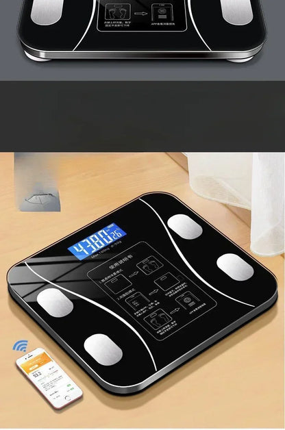 Smart Scale for Body Weight, Digital Bathroom Scale Bluetooth Body Fat Scale,Body Composition Analyzer with Smart APP Sync Weigh