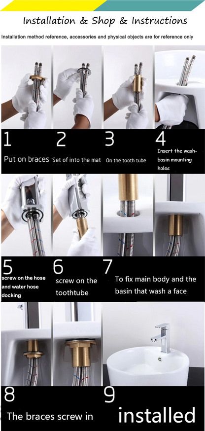 Gold Rotation Basin Faucet Brass Bathroom Faucet Sink Mixer Tap Deck Mounted Hot Cold Mixer Tap Elegant Faucet Waterfall Spout