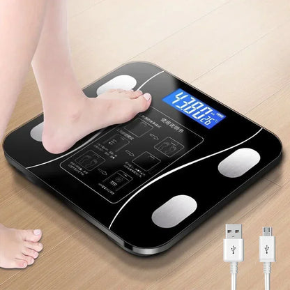 Smart Scale for Body Weight, Digital Bathroom Scale Bluetooth Body Fat Scale,Body Composition Analyzer with Smart APP Sync Weigh