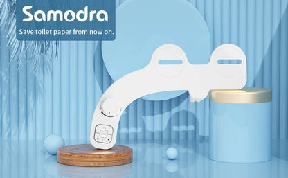 SAMODRA Non-Electric Bidet - Self Cleaning Dual Nozzle (Frontal and Rear Wash) Water Bidet Toilet Seat Attachment