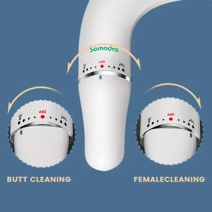 SAMODRA Ultra Slim Bidet Attachment for Toilet Seat - Dual Nozzle, Adjustable Water Pressure.