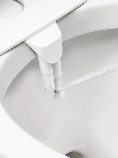 SAMODRA Non-Electric Bidet - Self Cleaning Dual Nozzle (Frontal and Rear Wash) Water Bidet Toilet Seat Attachment